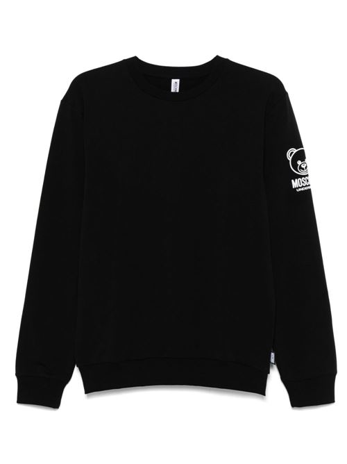 Felpa uomo girocollo orsetto MOSCHINO | A170144220555