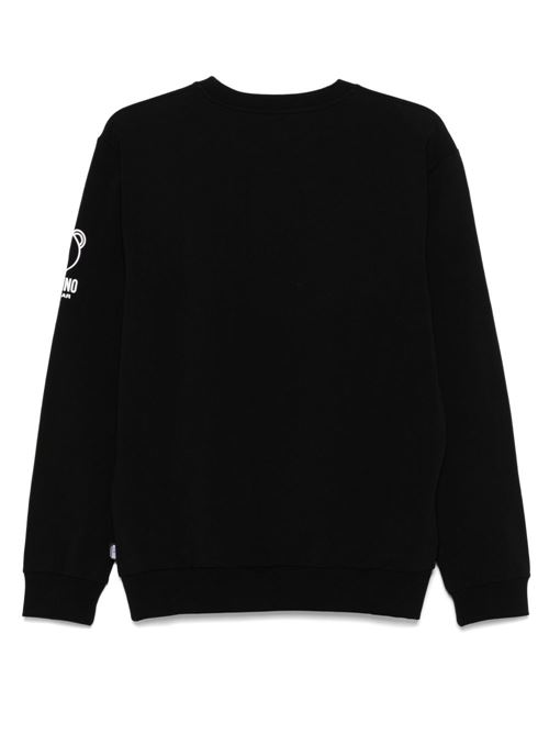 Felpa uomo girocollo orsetto MOSCHINO | A170144220555