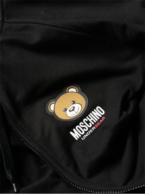 Felpa uomo con zip e cappuccio MOSCHINO | A178944090555