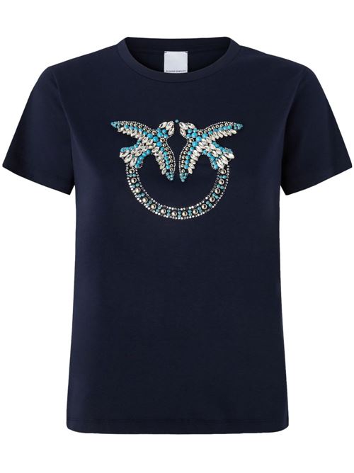 T-shirt donna maniche corte Love Birds PINKO | 100535A2G7G1A
