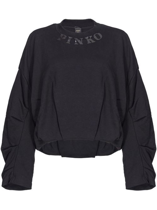 Felpa donna girocollo nera PINKO | 104281A2D3Z99