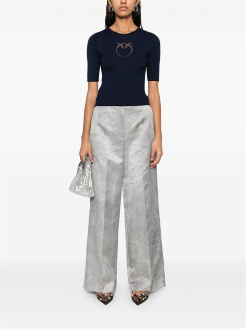 Pantalone donna ampio in raso PINKO | 104805A2BPI53