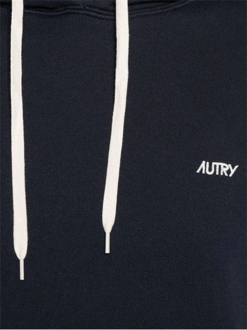 Felpa Autry uomo con cappuccio navy AUTRY | HOPM002B