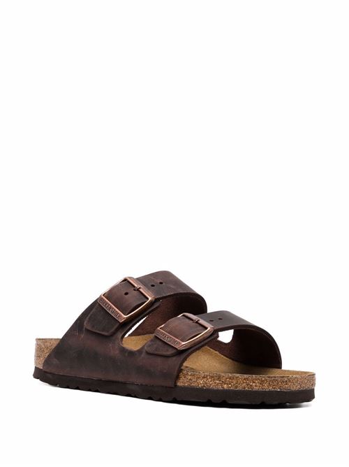 Ciabatte Birkenstock Arizona marroni in pelle doppia fascia BIRKENSTOCK | ARIZONA052533