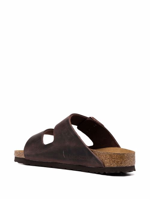 Ciabatte Birkenstock Arizona marroni in pelle doppia fascia BIRKENSTOCK | ARIZONA052533