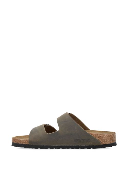 Ciabatte Birkenstock Arizona verdi in pelle doppia fascia BIRKENSTOCK | ARIZONA1027039