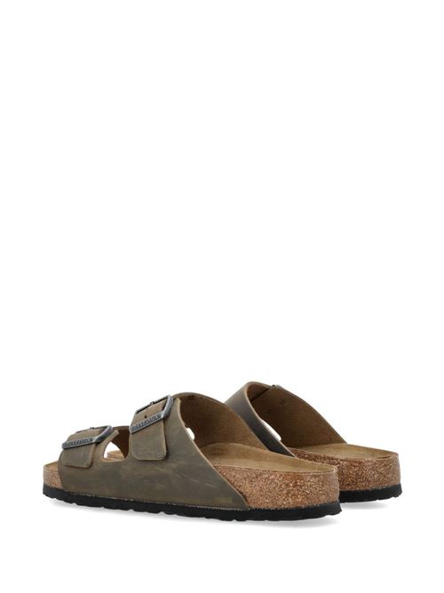 Ciabatte Birkenstock Arizona verdi in pelle doppia fascia BIRKENSTOCK | ARIZONA1027039