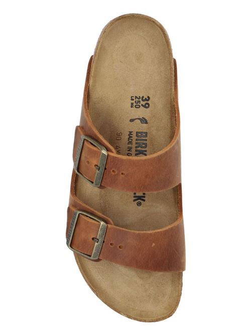 Ciabatte Birkenstock Arizona cognac in pelle doppia fascia BIRKENSTOCK | ARIZONA1028401