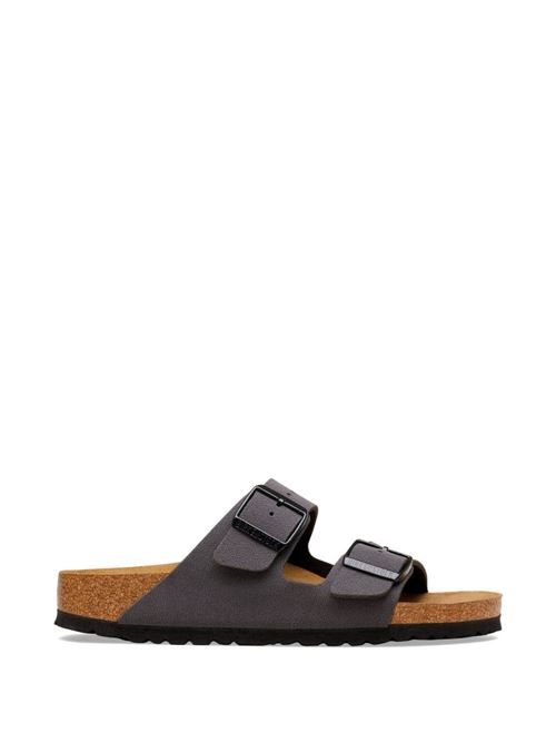 Ciabatte Birkenstock Arizona antracite in Birko Flor Nubuck con fibbie nere BIRKENSTOCK | ARIZONA1032023