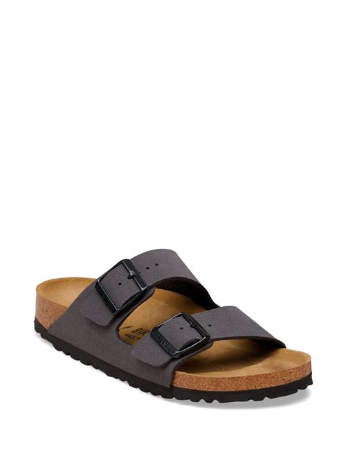 Ciabatte Birkenstock Arizona antracite in Birko Flor Nubuck con fibbie nere BIRKENSTOCK | ARIZONA1032023