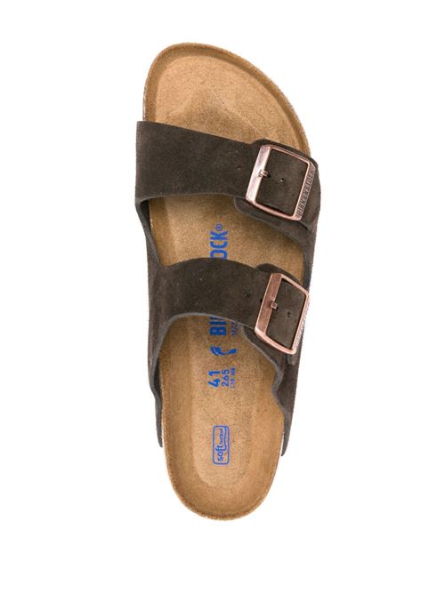 Ciabatte uomo Birkenstock Arizona marrone in pelle scamosciata BIRKENSTOCK | ARIZONA951313