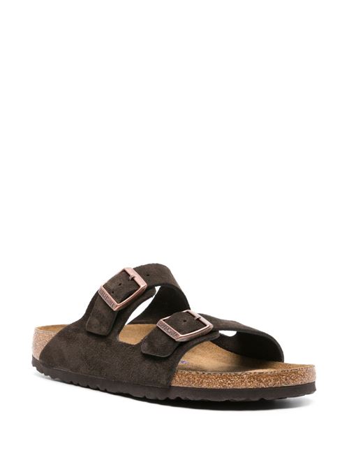 Ciabatte uomo Birkenstock Arizona marrone in pelle scamosciata BIRKENSTOCK | ARIZONA951313