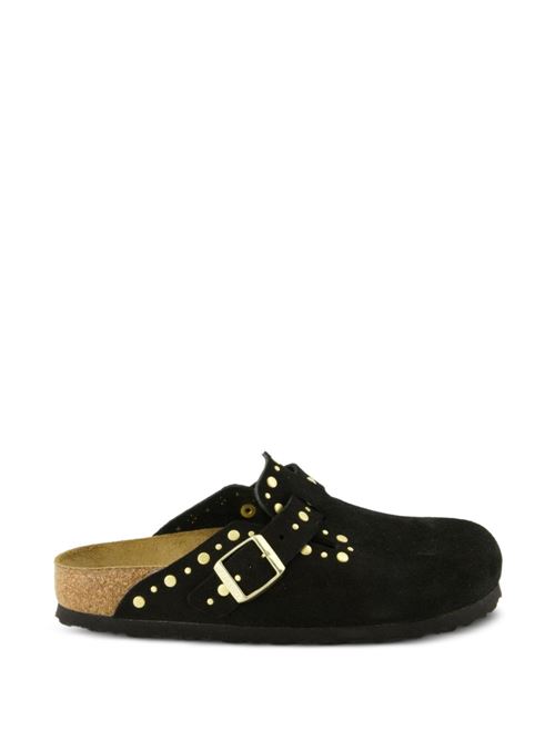 Sabot Birkenstock Boston Rivets nero in pelle scamosciata con borchie metalliche BIRKENSTOCK | BOSTON1030491