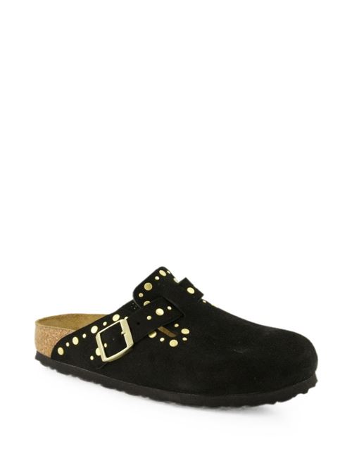 Sabot Birkenstock Boston Rivets nero in pelle scamosciata con borchie metalliche BIRKENSTOCK | BOSTON1030491