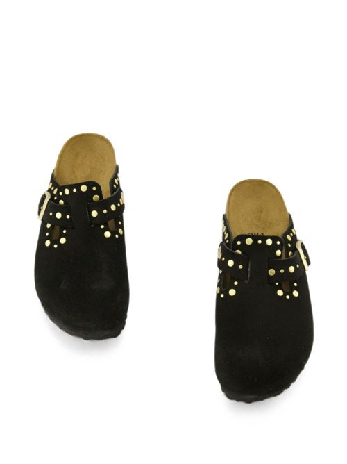Sabot Birkenstock Boston Rivets nero in pelle scamosciata con borchie metalliche BIRKENSTOCK | BOSTON1030491
