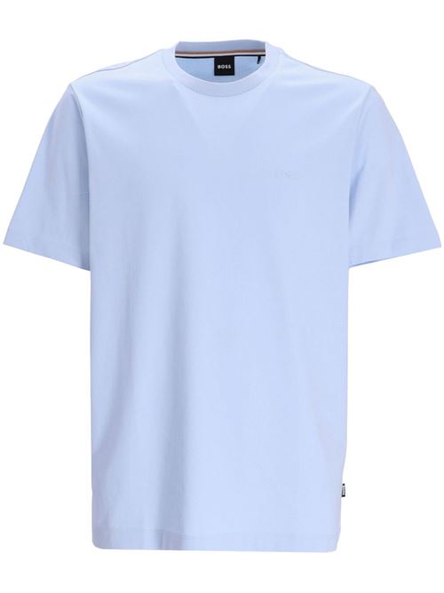 T-shirt uomo manica corta blu chiaro BOSS | 50468347450