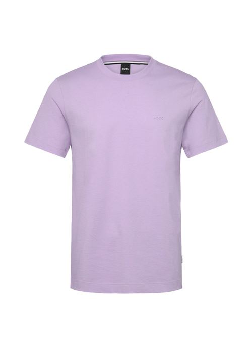 T-shirt uomo Boss manica corta viola BOSS | 50468347553
