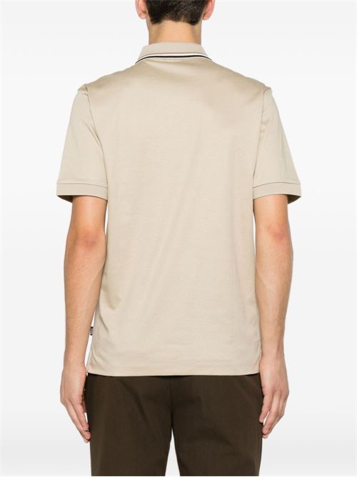 Polo uomo BOSS sabbia con bordini a contrasto BOSS | 50469360286