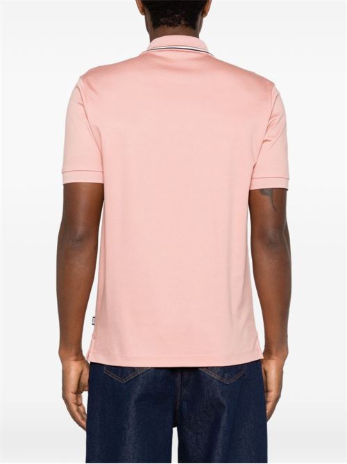 Polo uomo BOSS rosa con bordini a contrasto BOSS | 50469360686