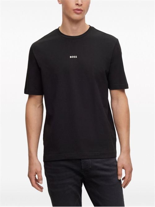 T-shirt uomo manica corta con stampa logo BOSS | 50473278001