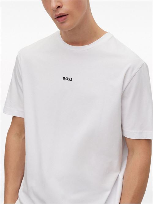 T-shirt uomo manica corta bianca BOSS | 50473278100