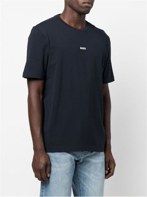 T-shirt uomo manica corta navy BOSS | 50473278404
