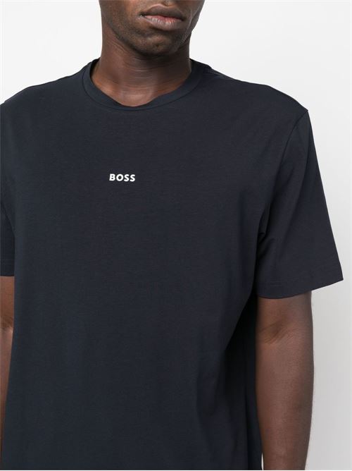 T-shirt uomo manica corta navy BOSS | 50473278404