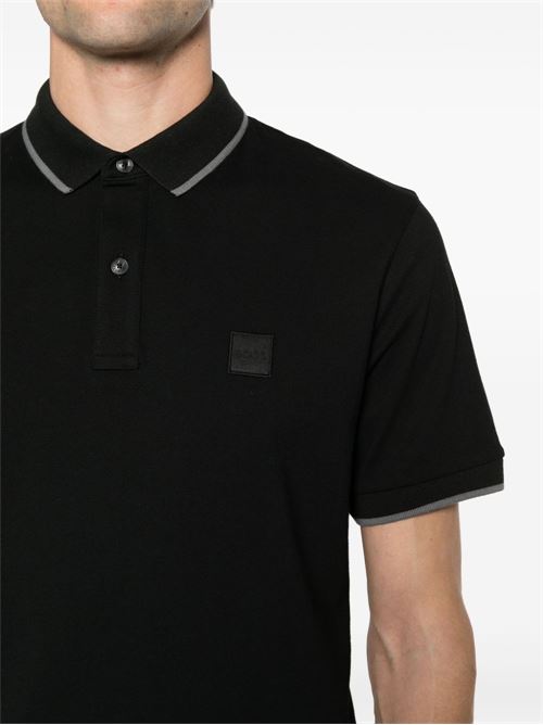 Polo uomo manica corta nera BOSS | 50507699001