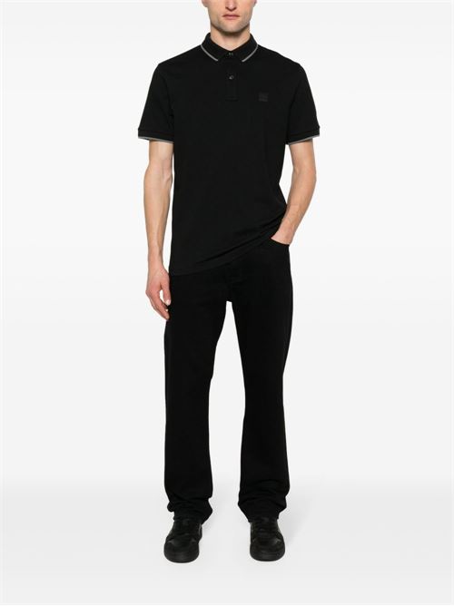 Polo uomo manica corta nera BOSS | 50507699001