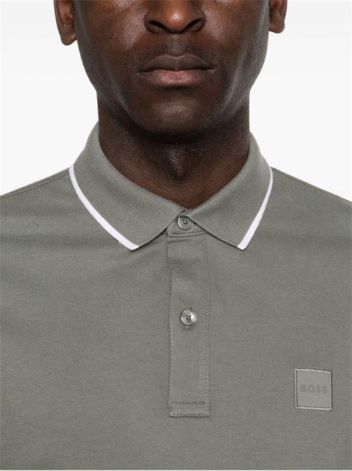Polo uomo manica corta grigia BOSS | 50507699076