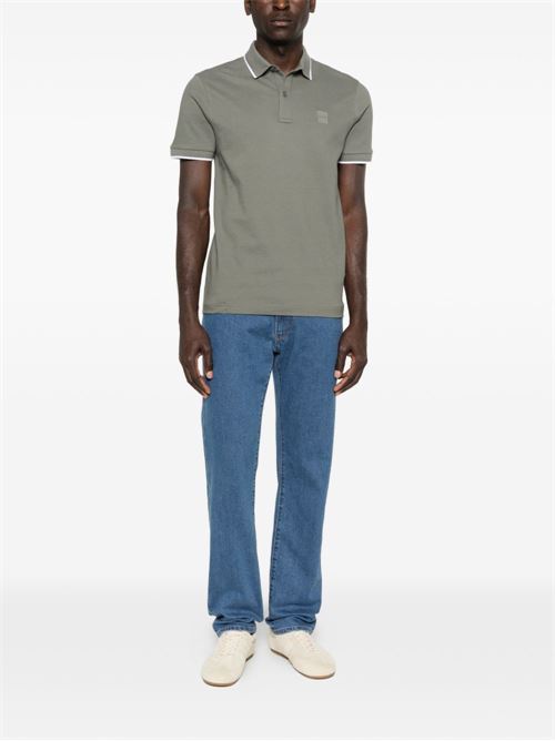 Polo uomo manica corta grigia BOSS | 50507699076