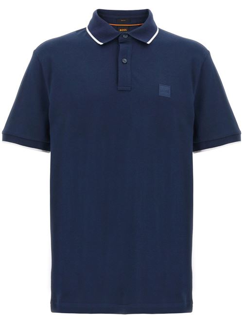 Polo uomo manica corta blu BOSS | 50507699464