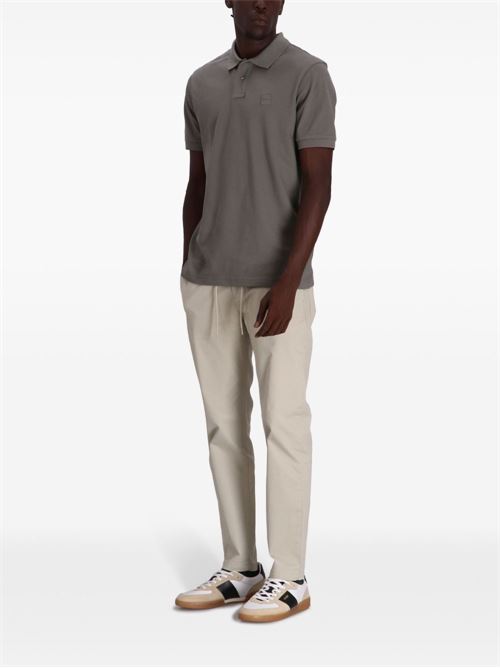 Polo uomo manica corta grigio scura BOSS | 50507803076