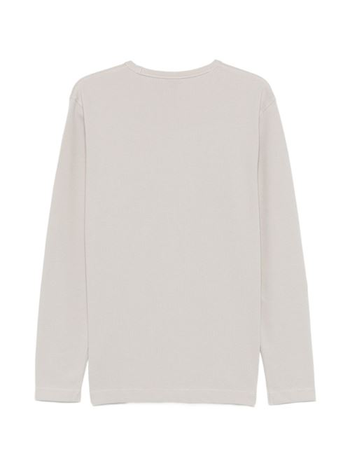 Felpa uomo girocollo grigia con lavorazione in rilievo BOSS | 50520725070