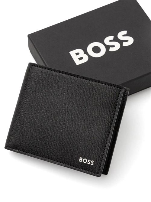 Portafoglio uomo nero BOSS | 50536717001