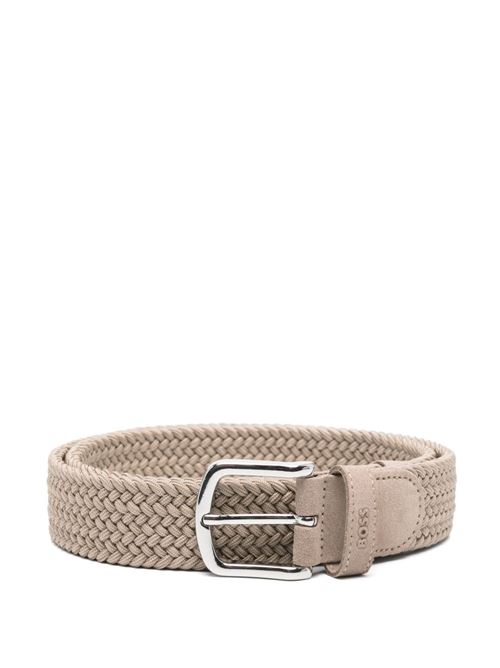 Cintura uomo intrecciata sabbia BOSS | 50537169230