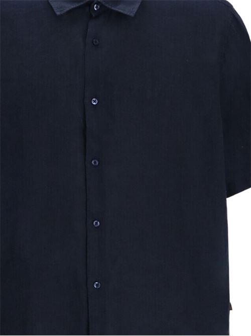 Camicia uomo Boss mezza manica blu BOSS | 50537382404