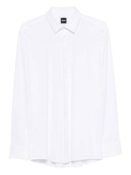 Camicia uomo BOSS Hank performance bianca BOSS | 50555747100