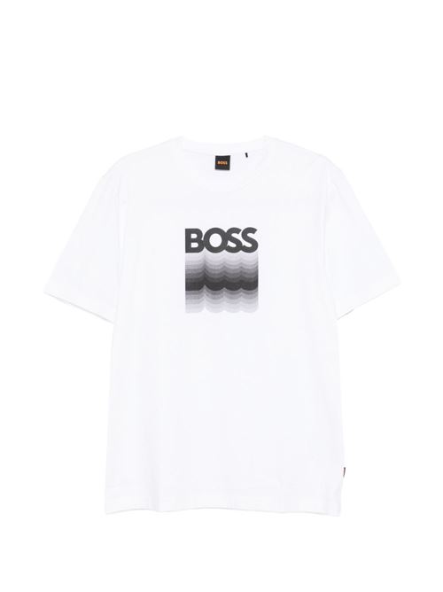 T-shirt uomo manica corta con stampa BOSS | 50556009100