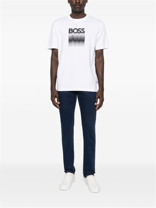 T-shirt uomo manica corta con stampa BOSS | 50556009100