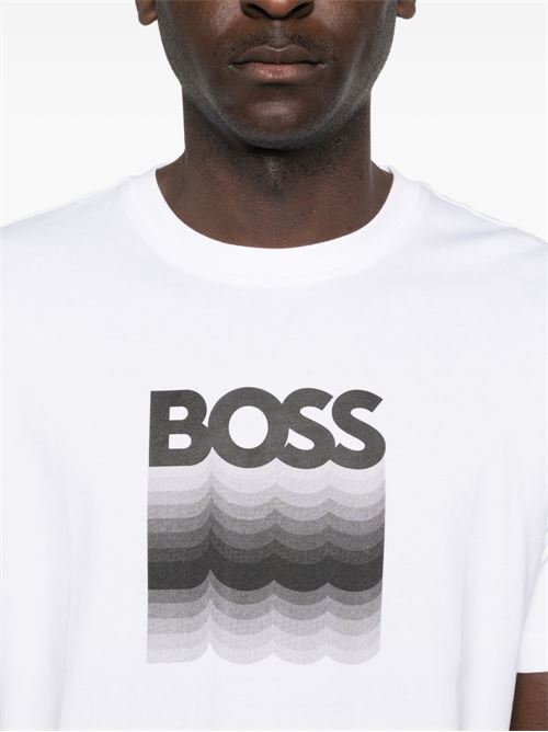 T-shirt uomo manica corta con stampa BOSS | 50556009100