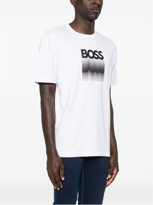 T-shirt uomo manica corta con stampa BOSS | 50556009100
