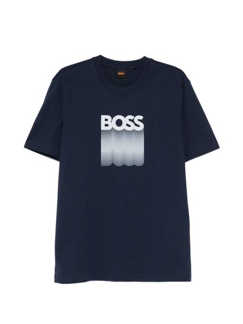 T-shirt uomo manica corta con stampa BOSS | 50556009464