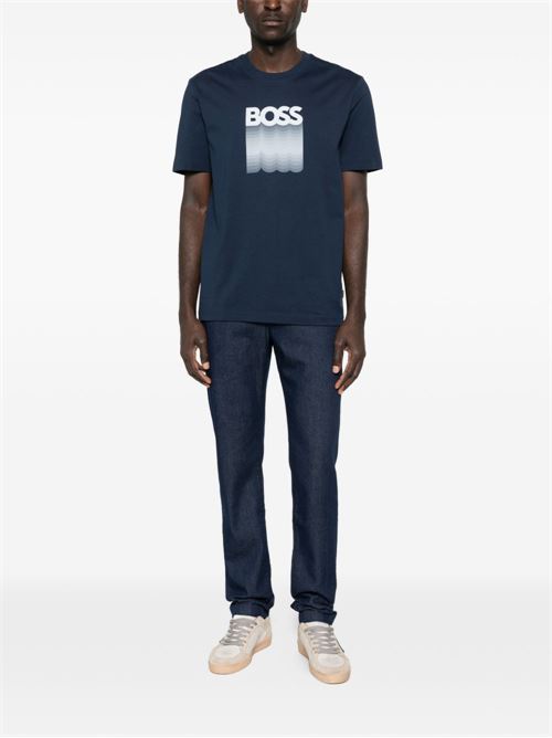 T-shirt uomo manica corta con stampa BOSS | 50556009464