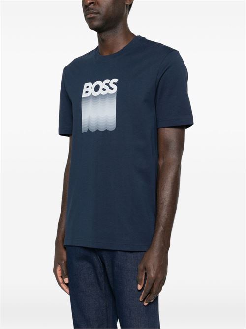 T-shirt uomo manica corta con stampa BOSS | 50556009464