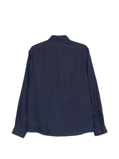 Camicia uomo BOSS Liam in lino blu BOSS | 50556077404