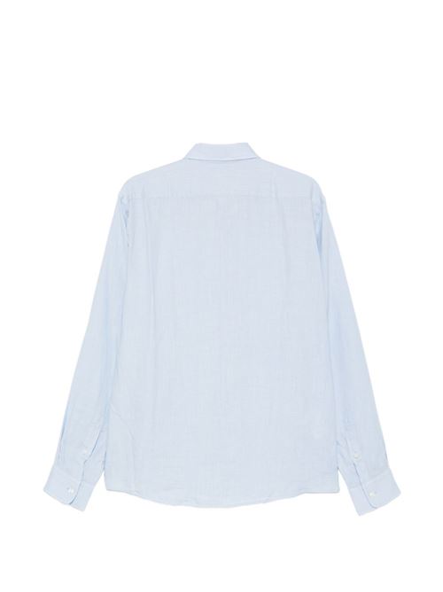 Camicia uomo BOSS Liam in lino celeste BOSS | 50556077450