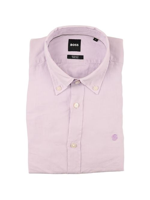 Camicia uomo Boss lilla BOSS | 50556077538