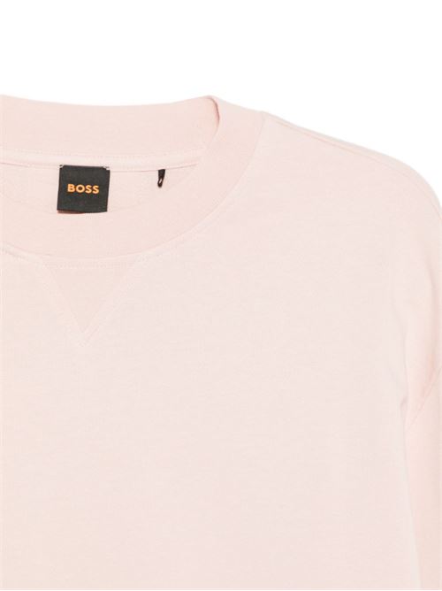 Felpa Boss uomo girocollo rosa BOSS | 50559219690