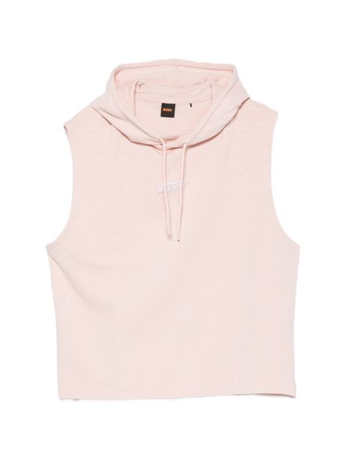 Felpa uomo BOSS rosa smanicata con cappuccio surf BOSS | 50559236690